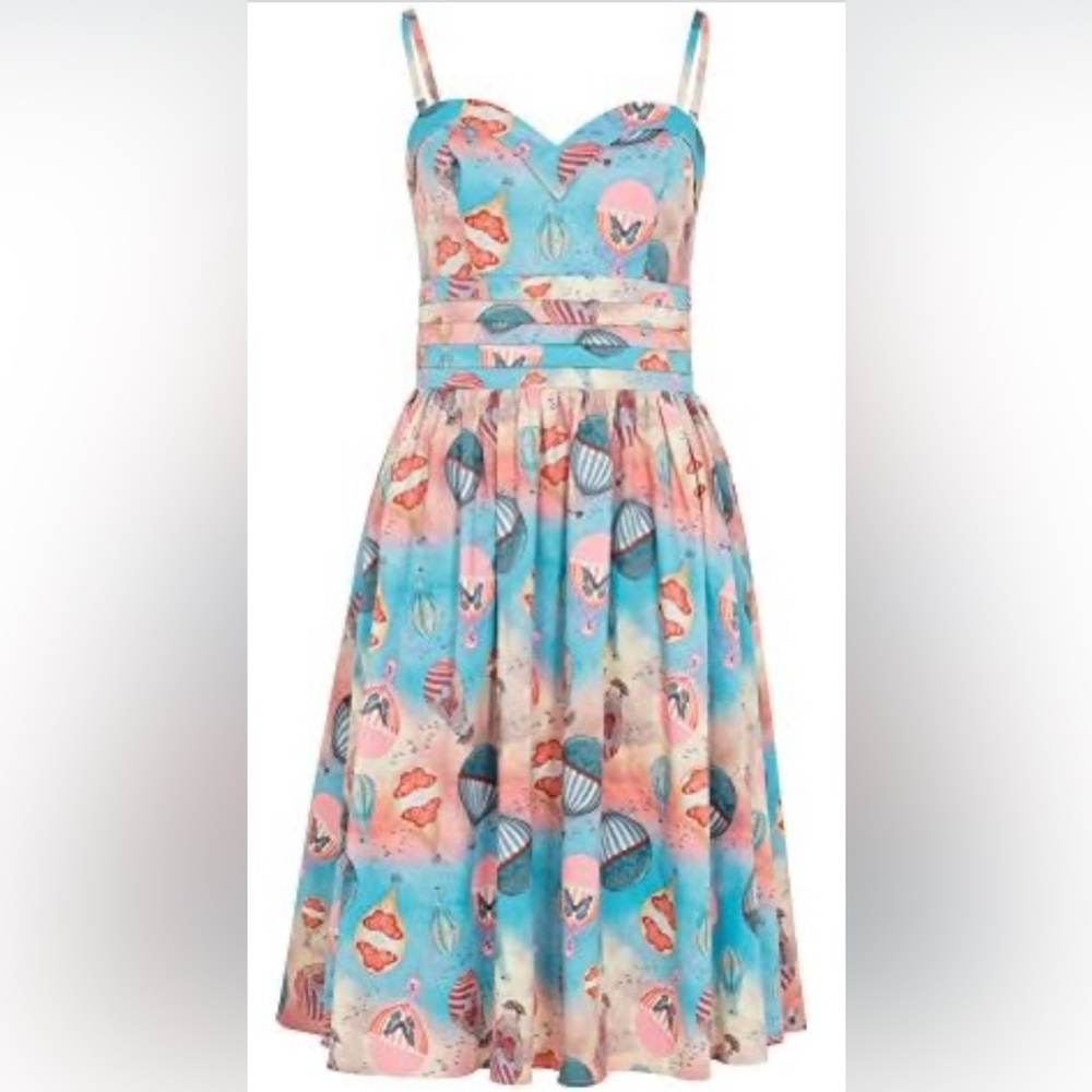 VOODOO VIXEN NWOT Aria Hot Air Balloon Print Dress - Picture 6 of 12